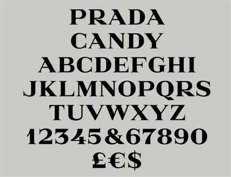 prada carattere scritta|prada candy font free.